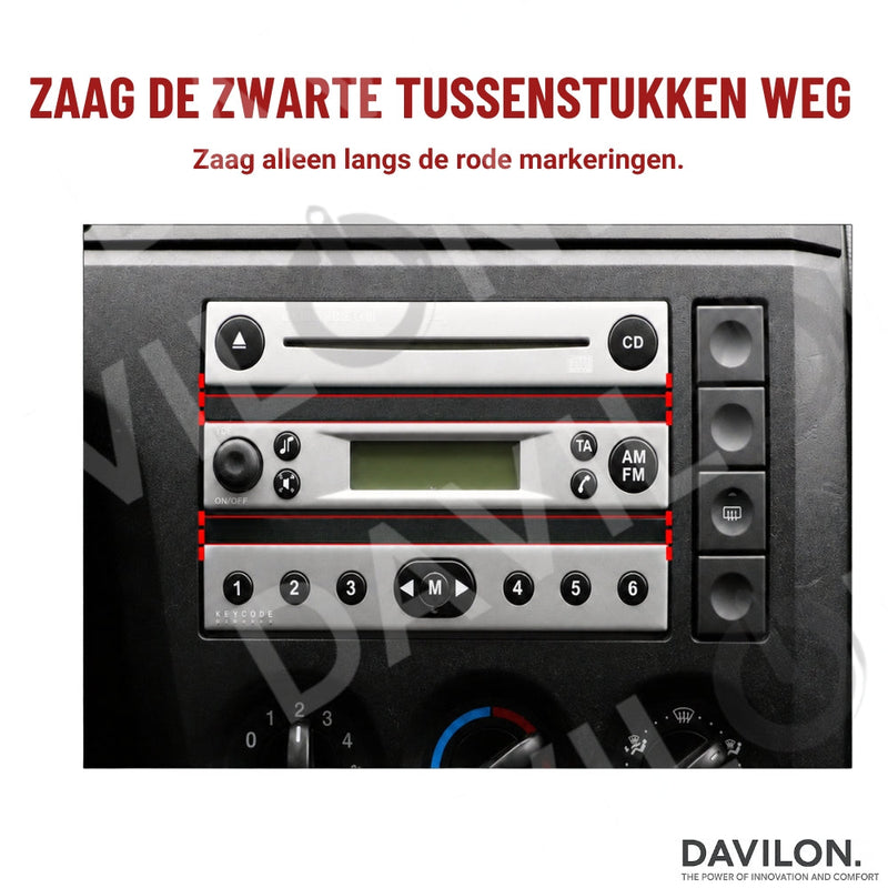 Ford Fiesta CarPlay & Android Auto autoradio | 2002 t/m 2005 | Android 13 | Davilon-6