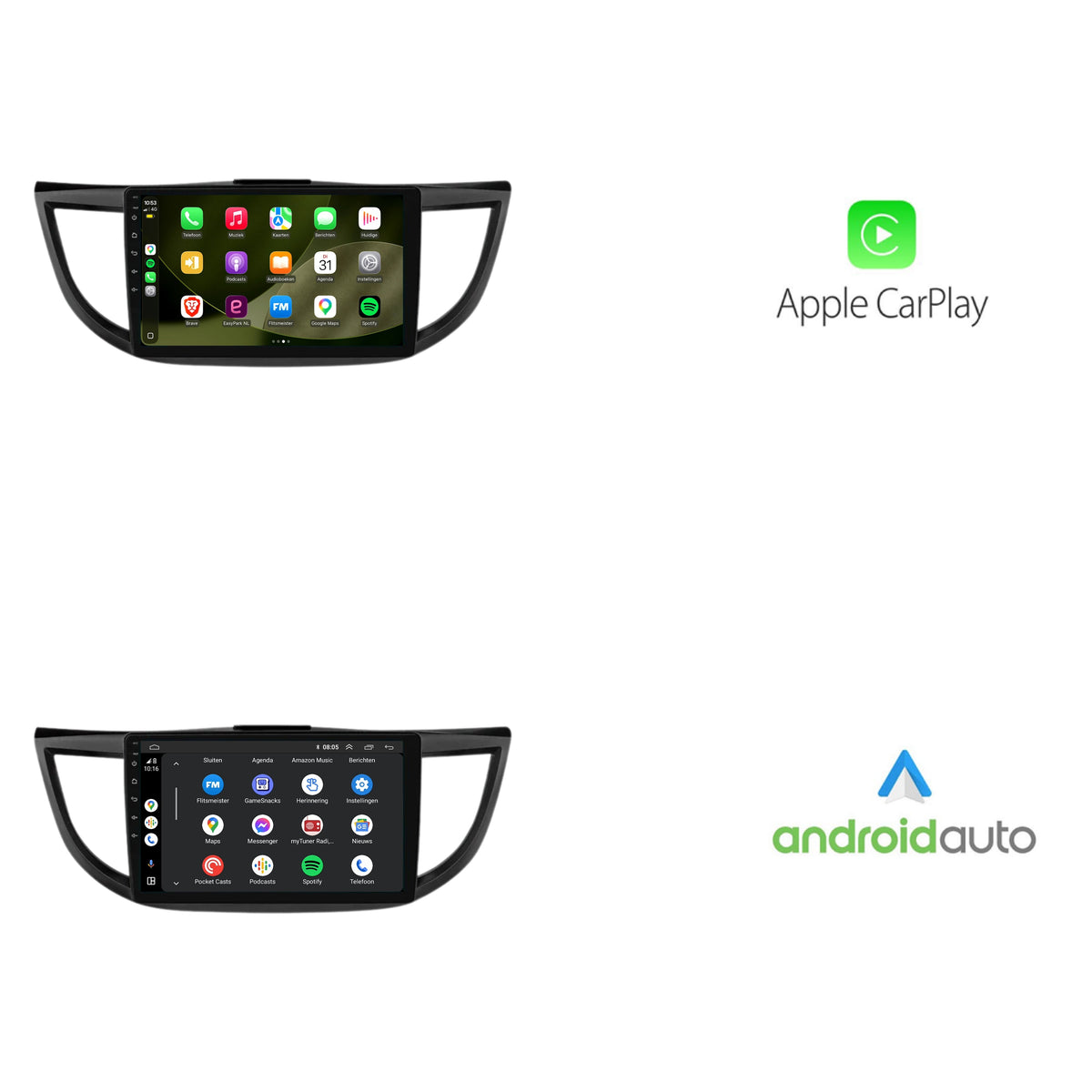Honda CR-V CarPlay & Android Auto autoradio | 2013 t/m 2018 | Android 15 | Davilon-2
