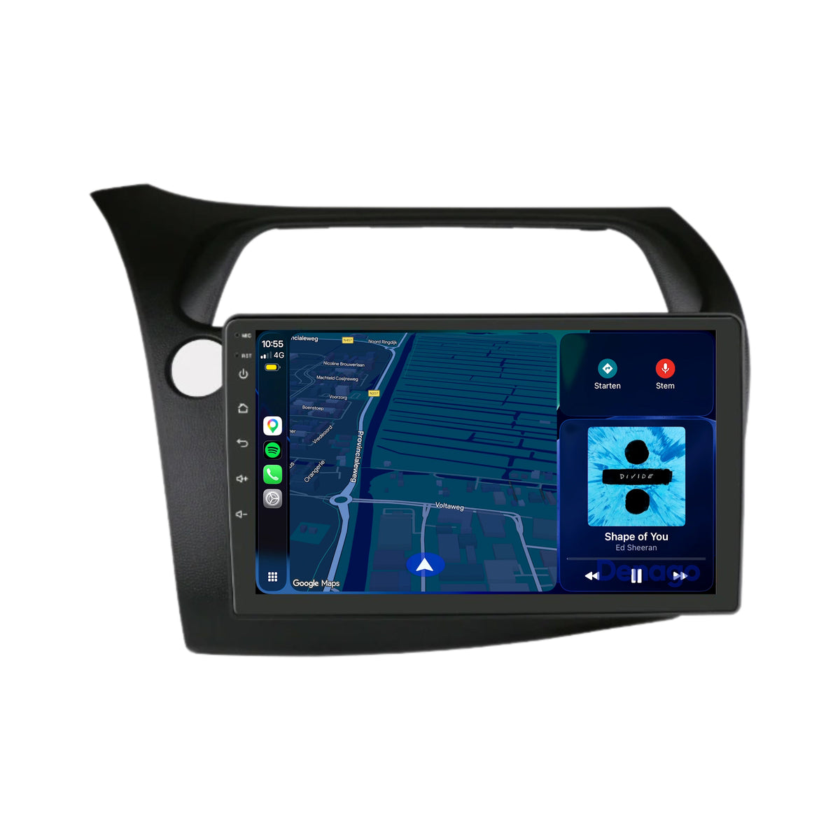 Honda Civic CarPlay autoradio | 2005 t/m 2011 | Denago DNG-A448 | 9 inch | Android 13 | Draadloos CarPlay & Android Auto-4