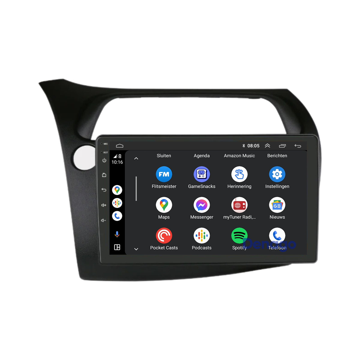Honda Civic CarPlay autoradio | 2005 t/m 2011 | Denago DNG-A448 | 9 inch | Android 13 | Draadloos CarPlay & Android Auto-3