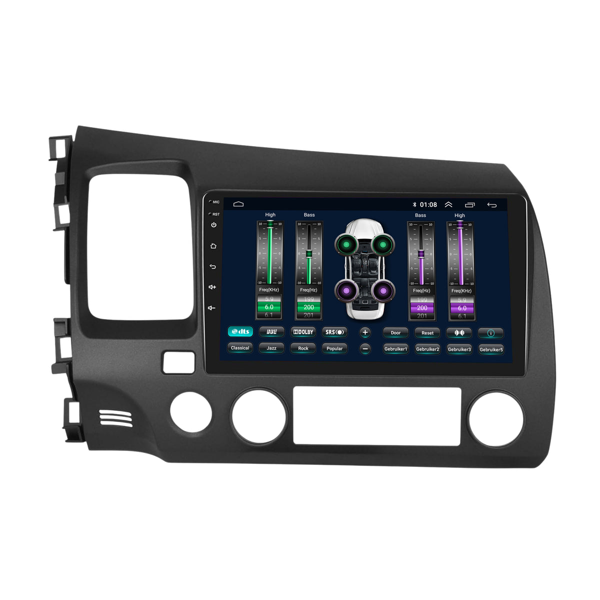 Autoradio CarPlay & Android Auto per Honda Civic | dal 2007 al 2011 | Android 13 | Davilon-8