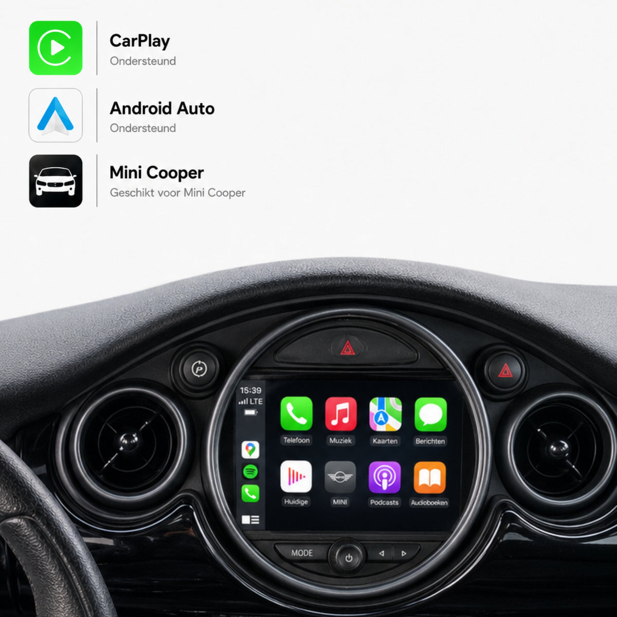 MINI Cooper | 2006 t/m 2010 | CarPlay & Android Auto Box-1