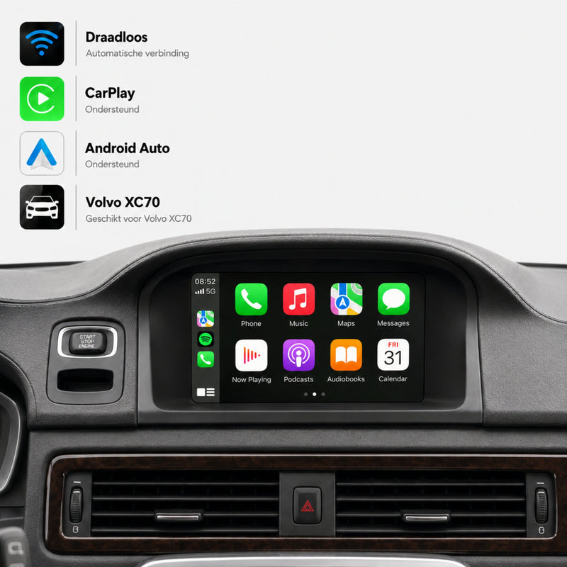 Volvo XC70 | 2014 t/m 2016 | CarPlay & Android Auto Box | Sensus Connect-1