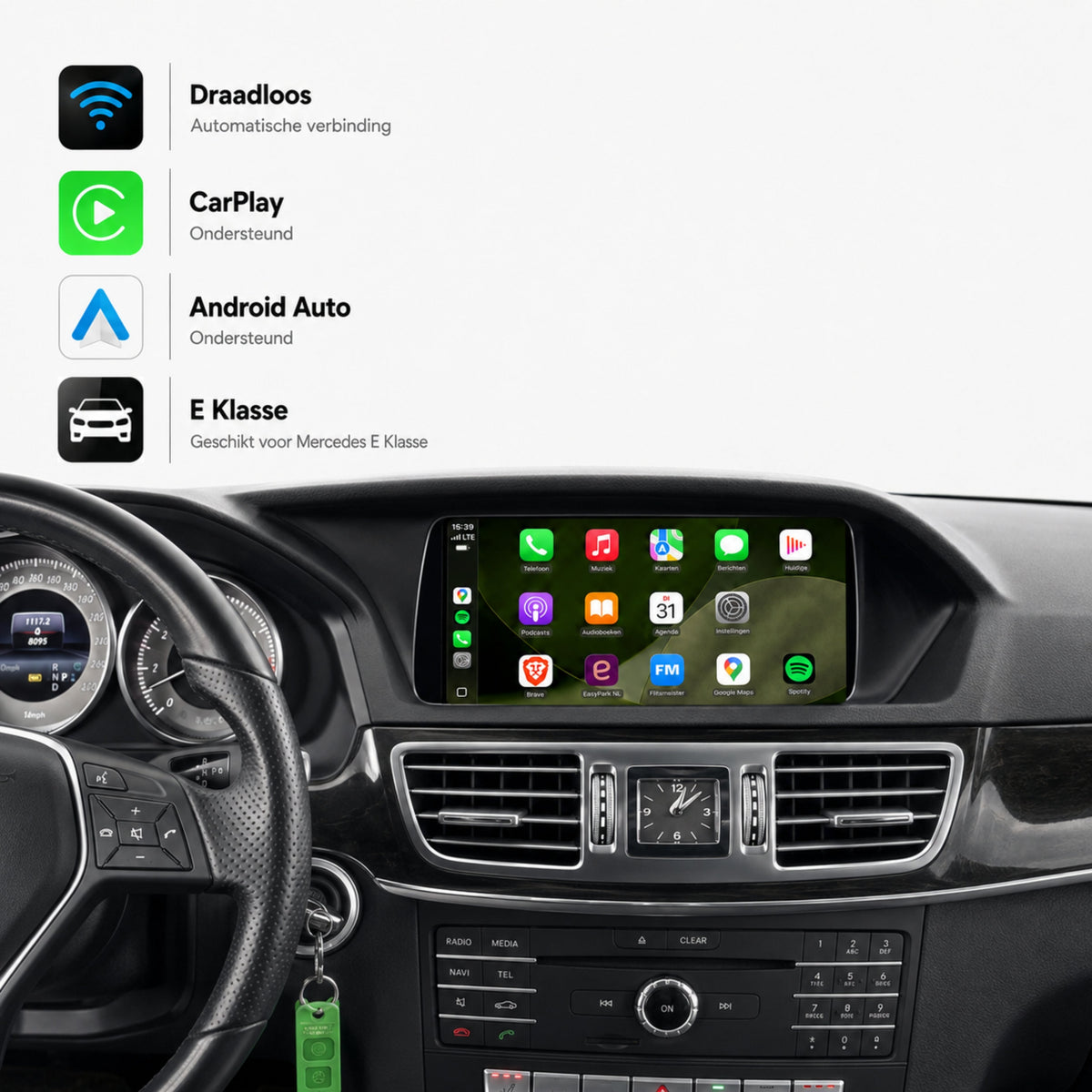 Mercedes E-Klasse | 2012 t/m 2015 | CarPlay & Android Auto Box | NTG 4.5-1