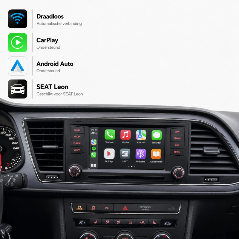 SEAT Leon | 2013 t/m 2020 | CarPlay & Android Auto Box | MIB-1