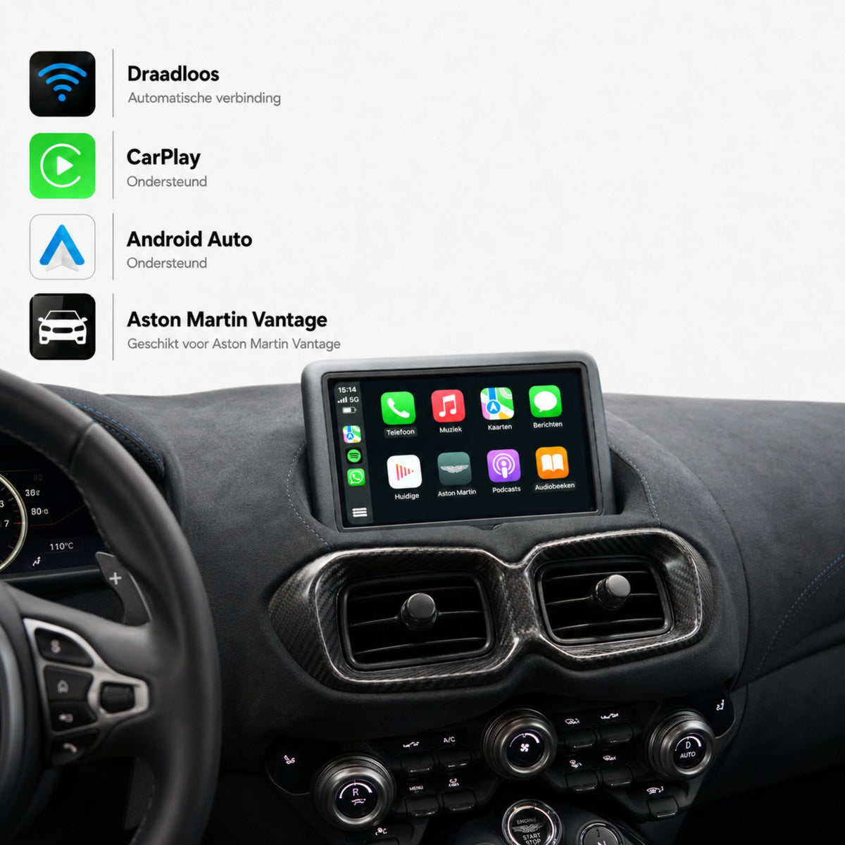 Aston Martin Vantage | 2018 t/m 2023 | CarPlay & Android Auto Box-1