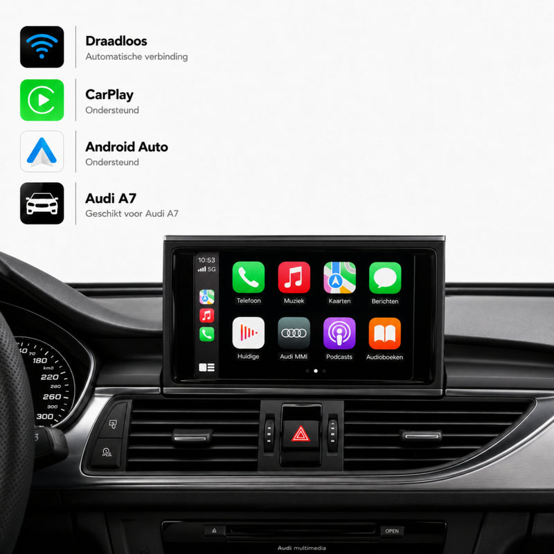 Audi A7, Audi S7 en Audi RS7 | 2010 t/m 2014 | CarPlay & Android Auto Box | MMI 3G-1