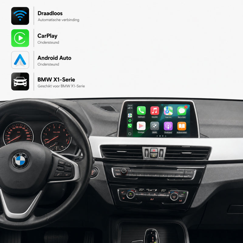 BMW X1 F48 | 2018 t/m 2022 | CarPlay & Android Auto Box | NBT EVO-1