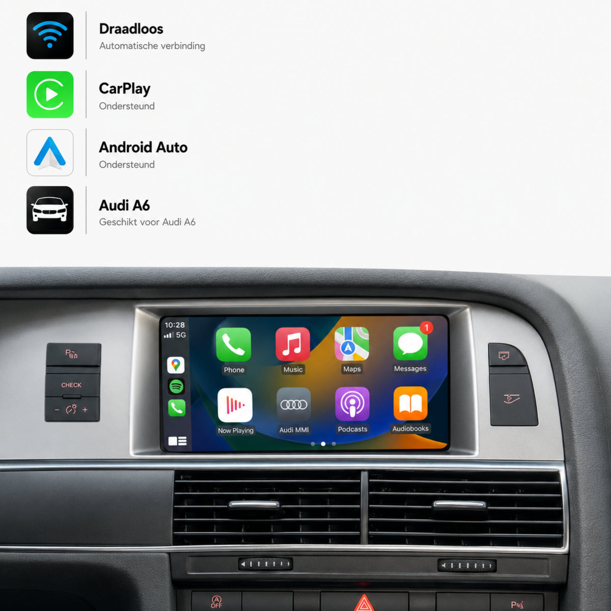 Audi A6, Audi S6 und Audi RS6 | 2006 bis 2011 | CarPlay & Android Auto Box | MMI 3G