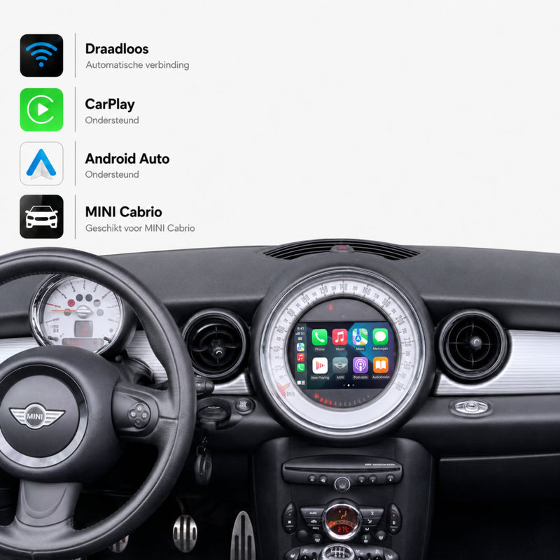 MINI Cabrio | 2010 t/m 2015 | CarPlay & Android Auto Box-1