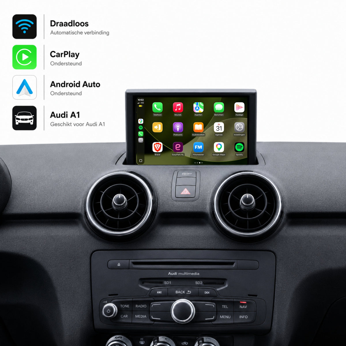 Audi A1 und Audi S1 | 2010 bis 2018 | CarPlay & Android Auto Box | MMI 3G