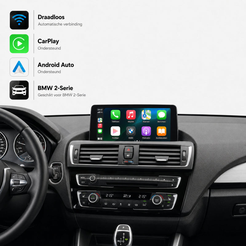 BMW 2 Serie F22/F23 | 2016 t/m 2021 | CarPlay & Android Auto Box | NBT EVO-1