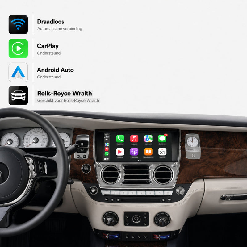 Rolls-Royce Wraith | 2013 t/m 2015 | CarPlay & Android Auto Box | CIC-1