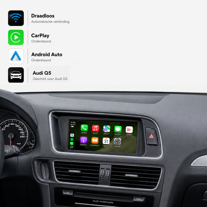 Audi Q5 en Audi SQ5 | 2008 t/m 2017 | CarPlay & Android Auto Box | MMI 3G-1