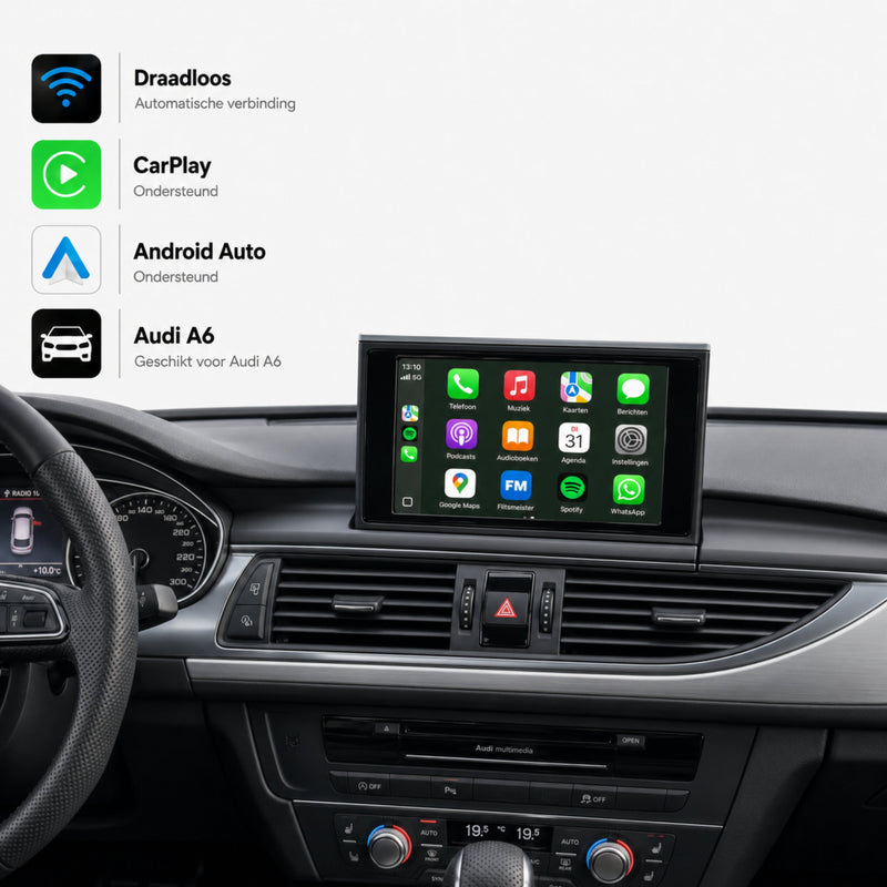 Davilon CarPlay & Android Auto Box | Geschikt voor Audi A6, Audi S6 en Audi RS6 | 2010 t/m 2018-1
