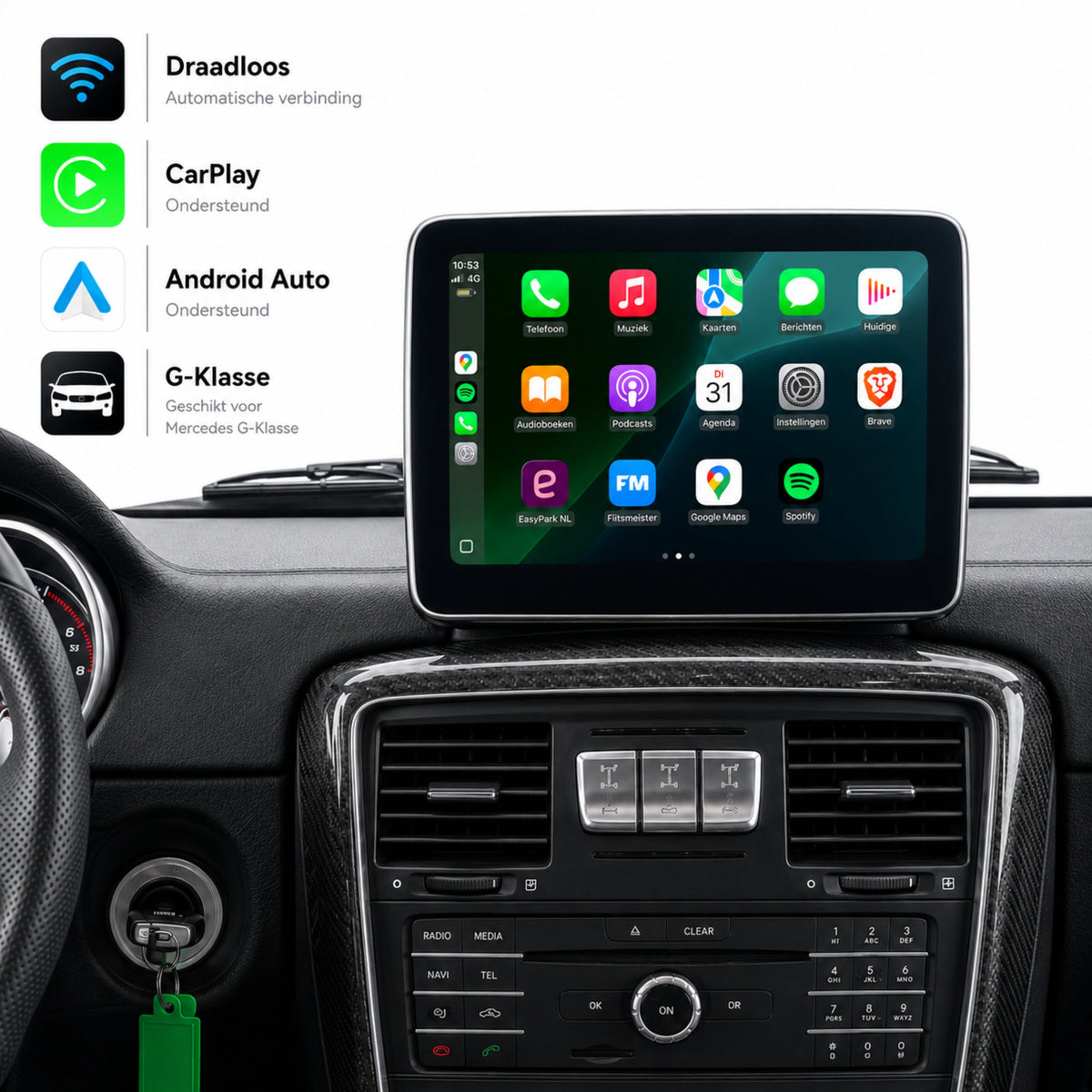Mercedes G-Klasse W463 | 2016 bis 2018 | CarPlay & Android Auto Box | NTG 5.0