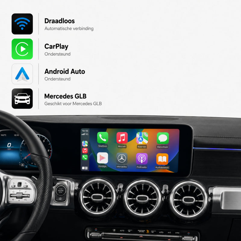 Mercedes GLB-Klasse X247 | 2020 t/m 2026 | CarPlay & Android Auto Box | NTG 6.0 (MBUX)-1