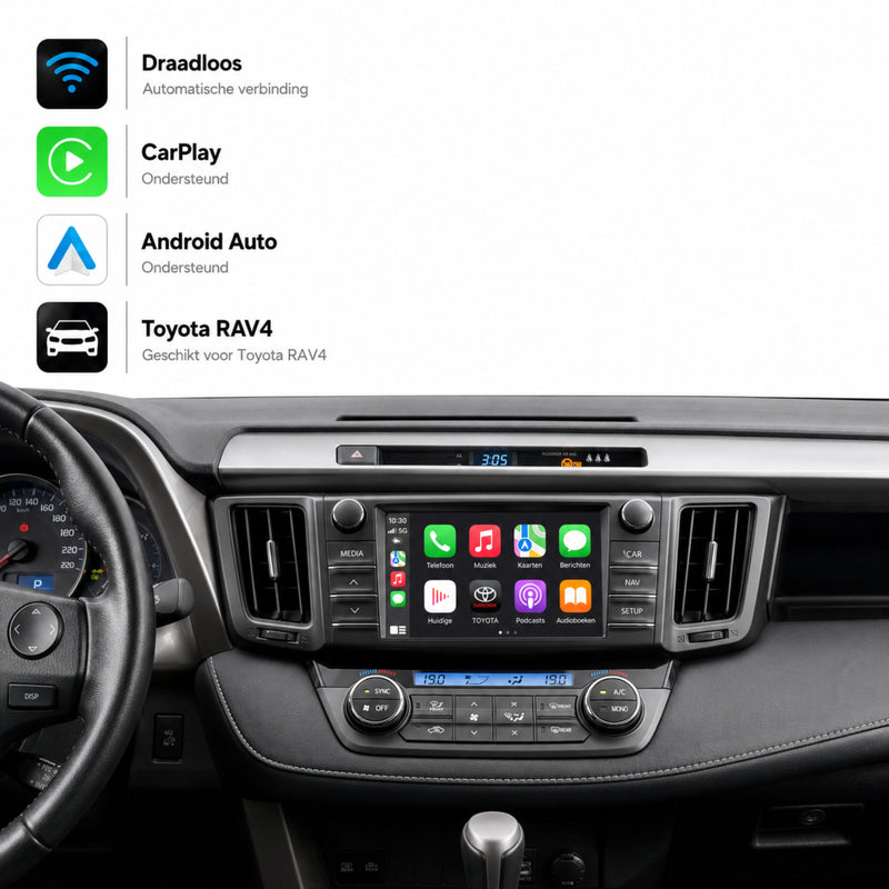 Toyota RAV4 | 2015 t/m 2018 | CarPlay & Android Auto Box | Touch 2 | Panasonic-1