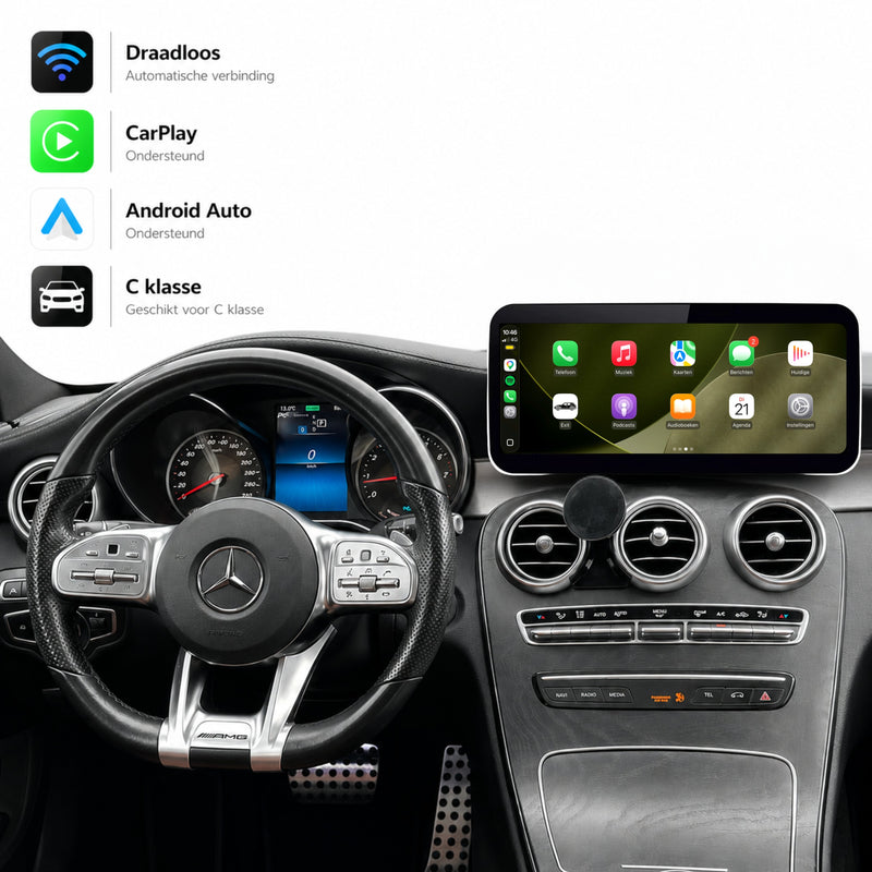Mercedes C-Klasse W205 | 2018 t/m 2020 | CarPlay & Android Auto Box | NTG 5.5-1
