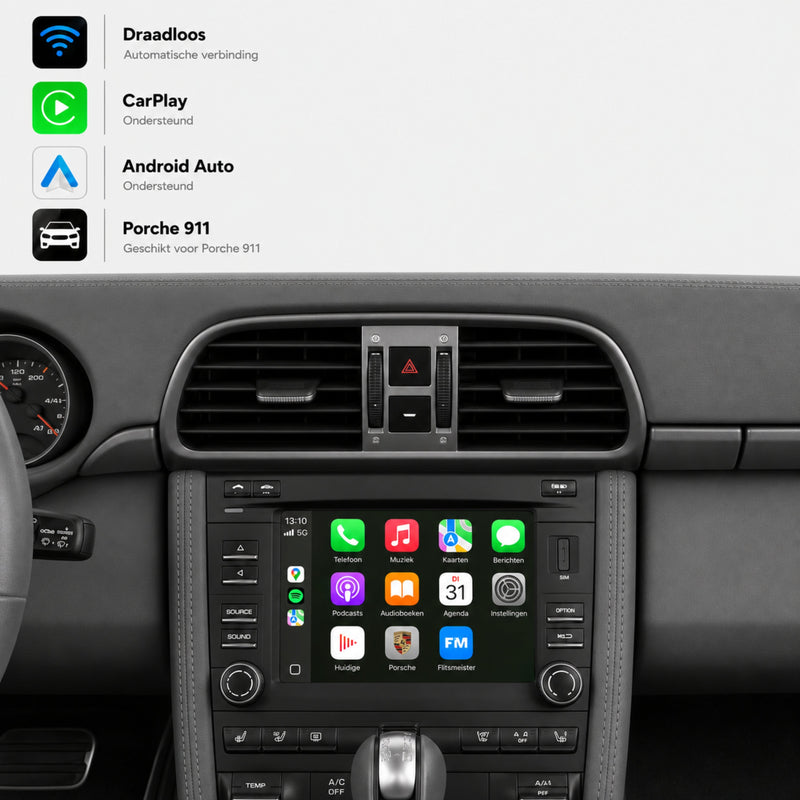 Porsche 911 (997.2) | 2008 t/m 2011 | CarPlay & Android Auto Box | PCM 3.0-1