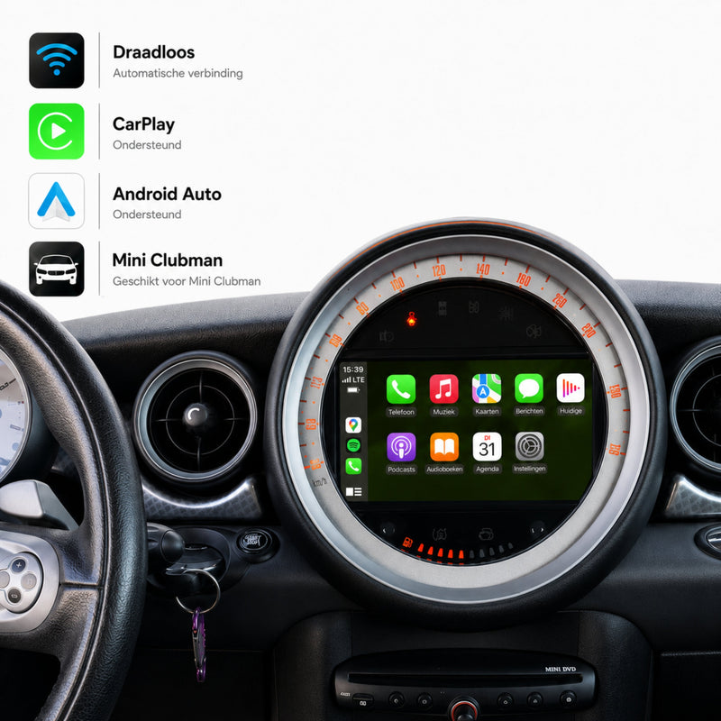 MINI Clubman | 2007 t/m 2010 | CarPlay & Android Auto Box-1