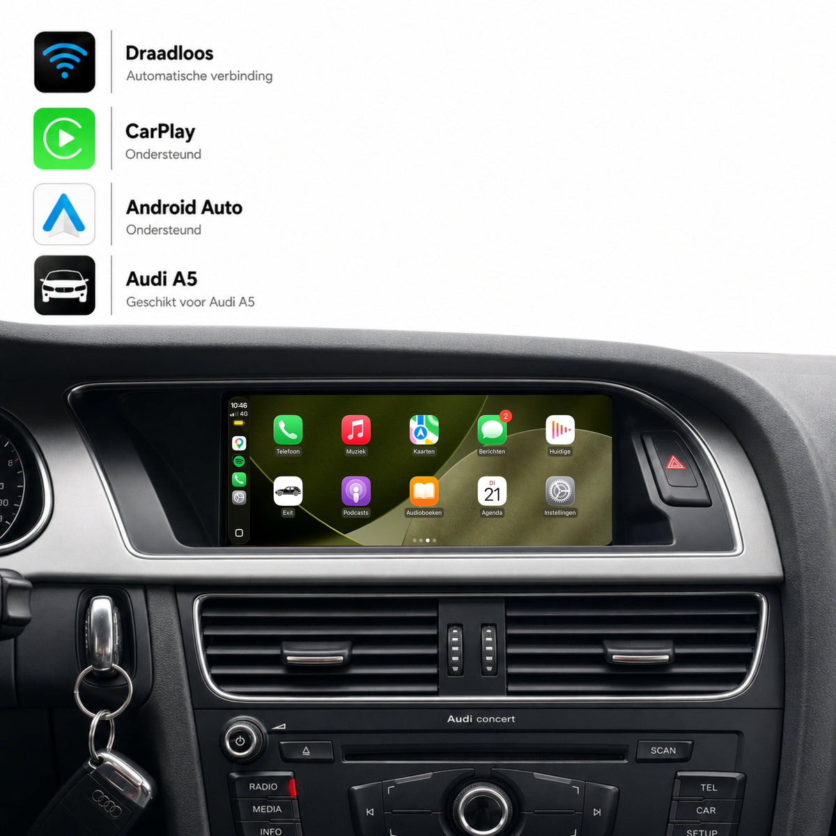 Audi A5, Audi S5 und Audi RS5 | 2007 bis 2016 | CarPlay & Android Auto Box | MMI 3G