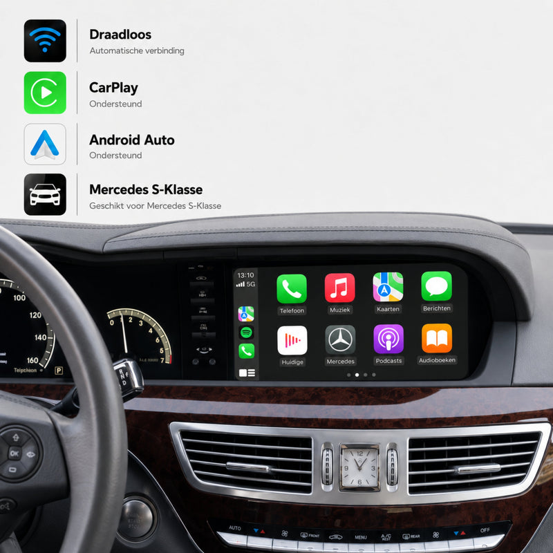 Mercedes S-Klasse | 2009 t/m 2013 | CarPlay & Android Auto Box | NTG 3.5-1