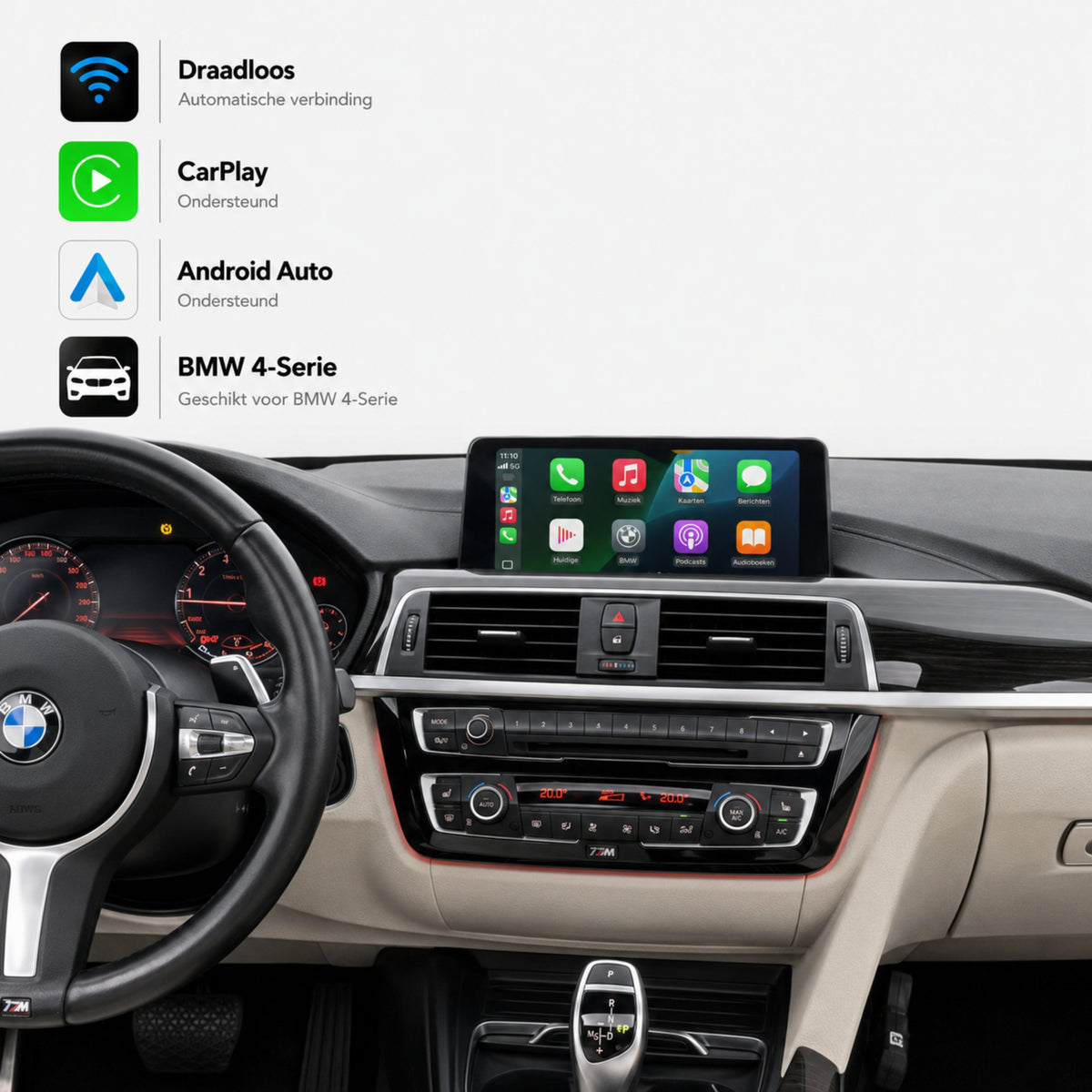 BMW 4 Series F32/F33/F36 | 2016 to 2020 | CarPlay & Android Auto Box | NBT EVO