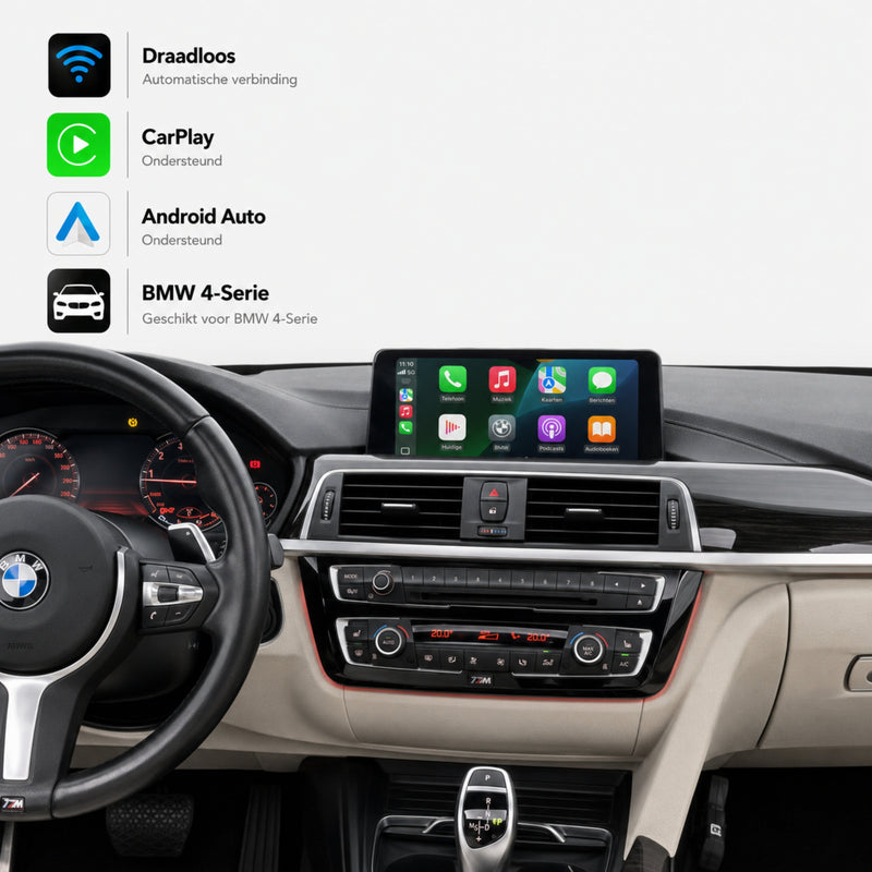 BMW 4 Serie F32/F33/F36 | 2016 t/m 2020 | CarPlay & Android Auto Box | NBT EVO-1