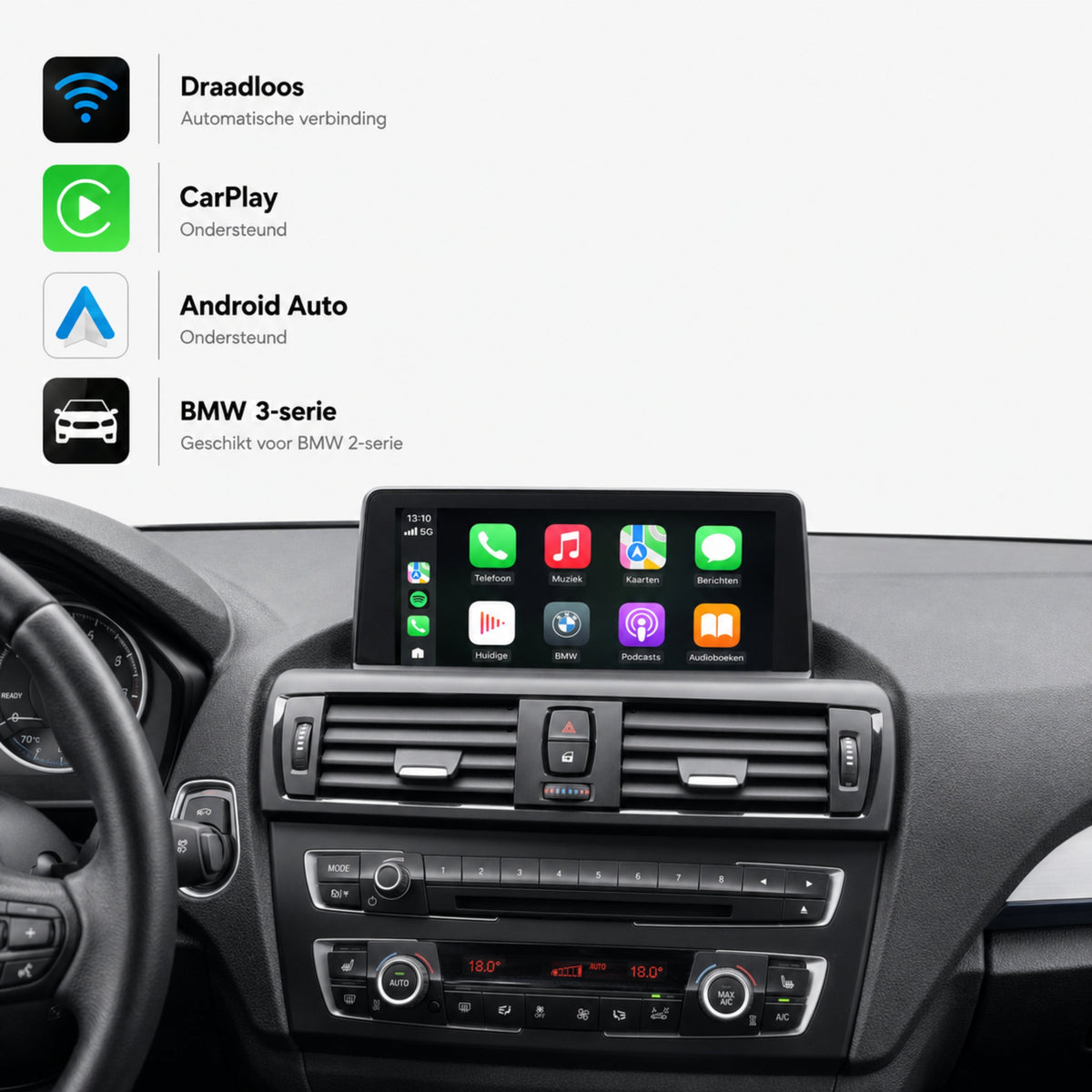 BMW 3 Serie F30/F31 | 2014 t/m 2017 | CarPlay & Android Auto Box | NBT-1