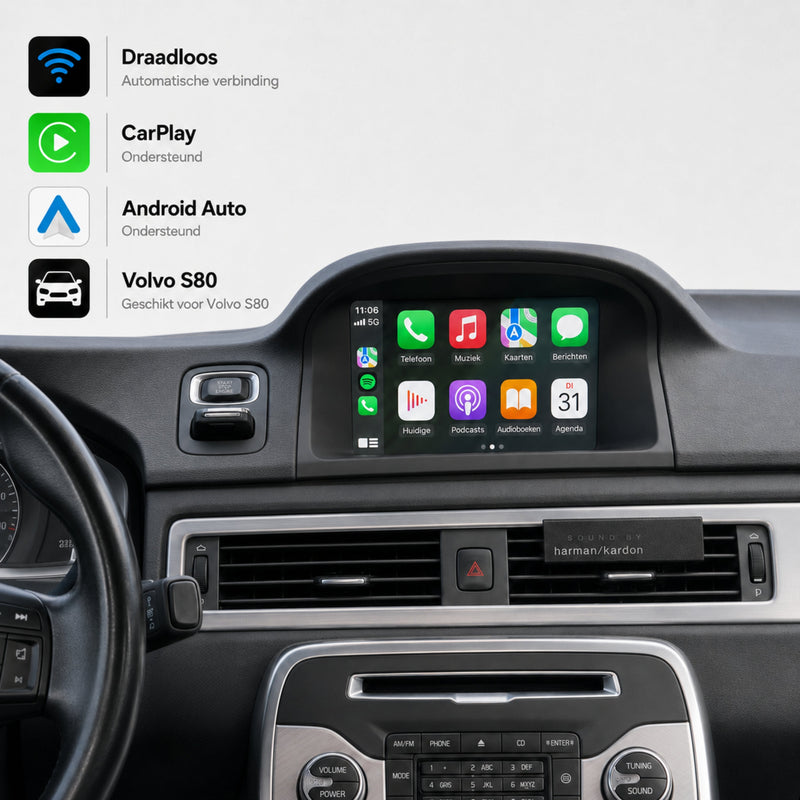Volvo S80 | 2014 t/m 2016 | CarPlay & Android Auto Box | Sensus Connect-1