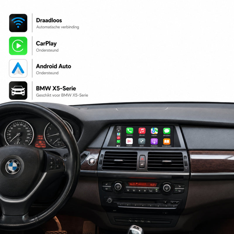 BMW X5 | 2006 t/m 2010 | CarPlay & Android Auto Box | CCC-1