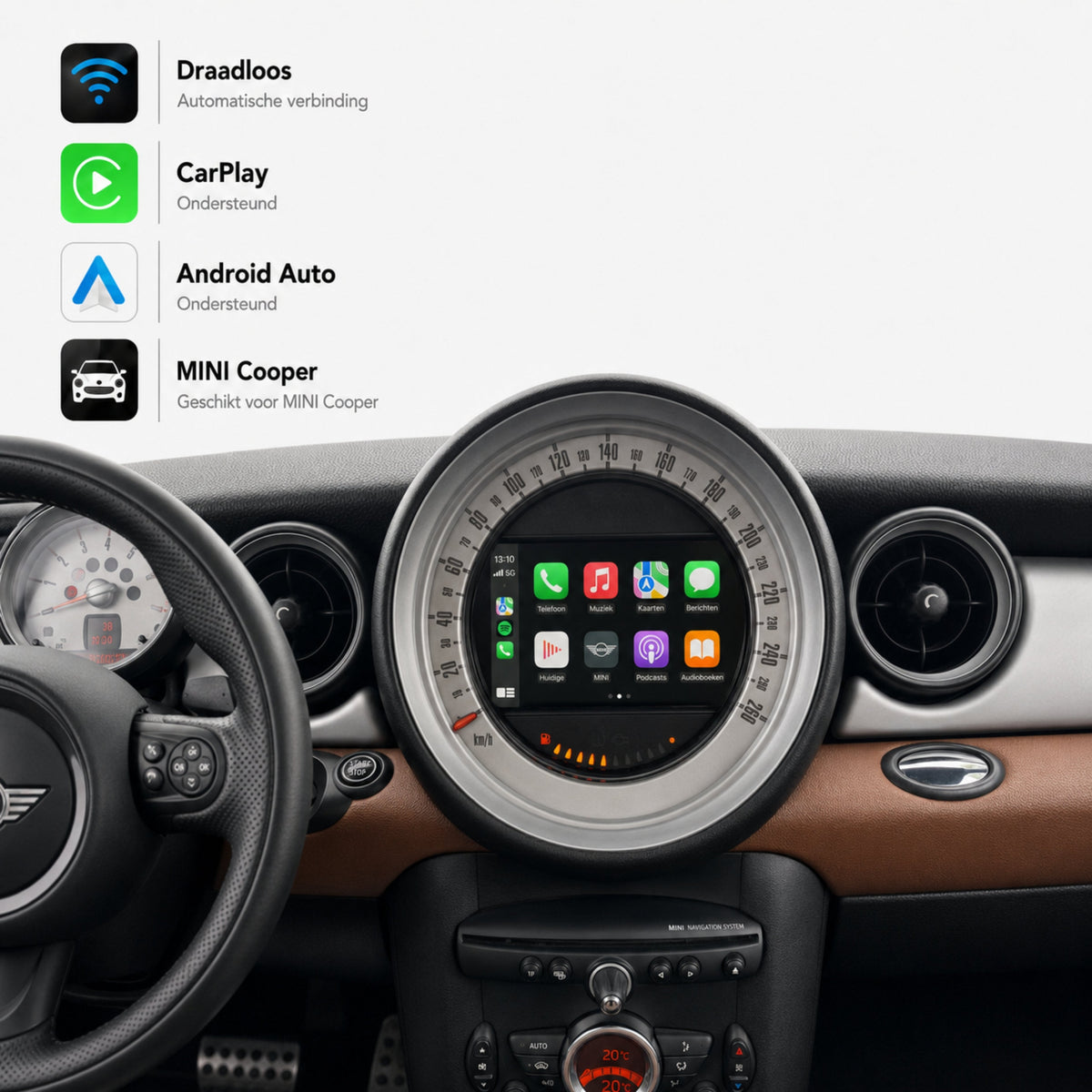 MINI Cooper | 2010 t/m 2013 | CarPlay & Android Auto Box-1