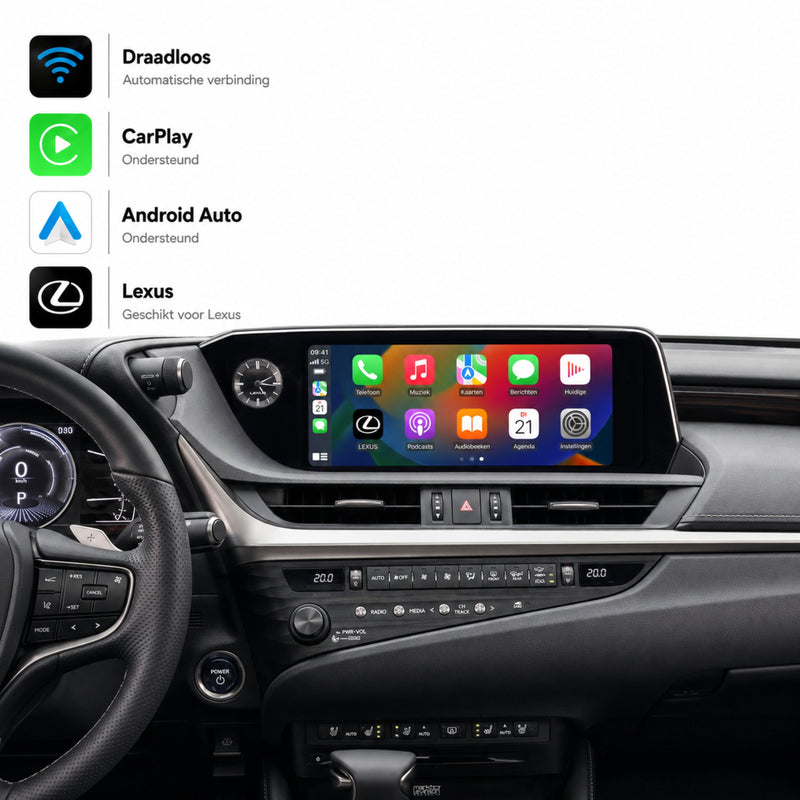 Lexus ES | 2018 t/m 2022 | CarPlay & Android Auto Box | Grote Touchpad-1