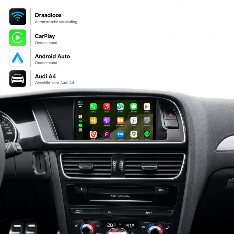 Audi A4, Audi S4 en Audi RS4 | 2012 t/m 2015 | CarPlay & Android Auto Box | MMI 3G-1