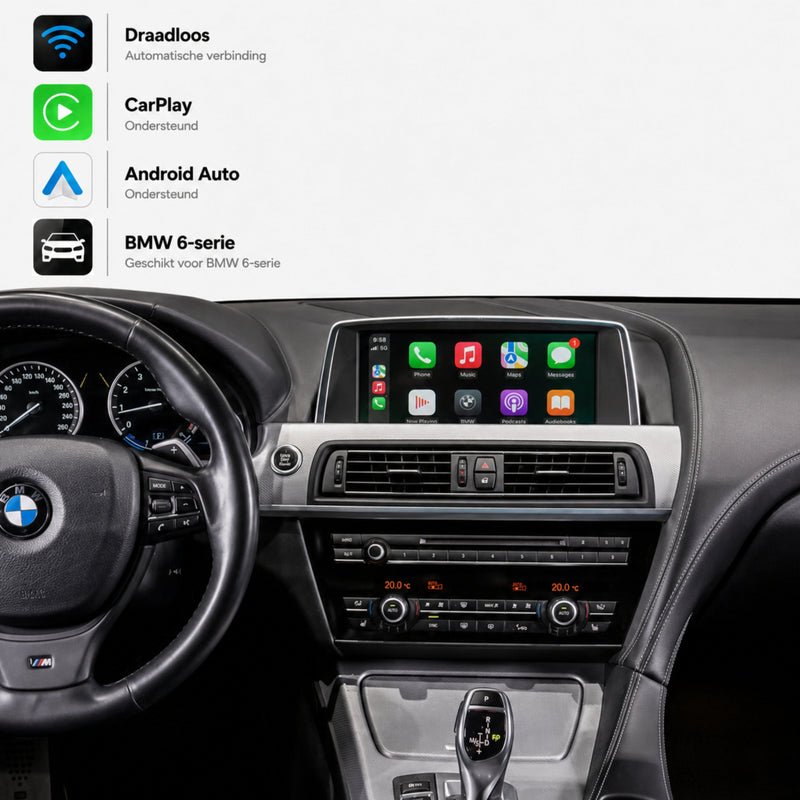 BMW 6 Serie E63/E64/F12/F13 | 2008 t/m 2012 | CarPlay & Android Auto Box | CIC-1