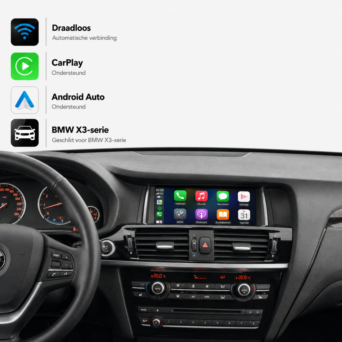 BMW X3 F25 | 2013 to 2017 | CarPlay & Android Auto Box | NBT