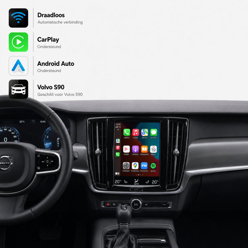 Volvo S90 | 2015 t/m 2021 | CarPlay & Android Auto Box | Sensus Navigation-1