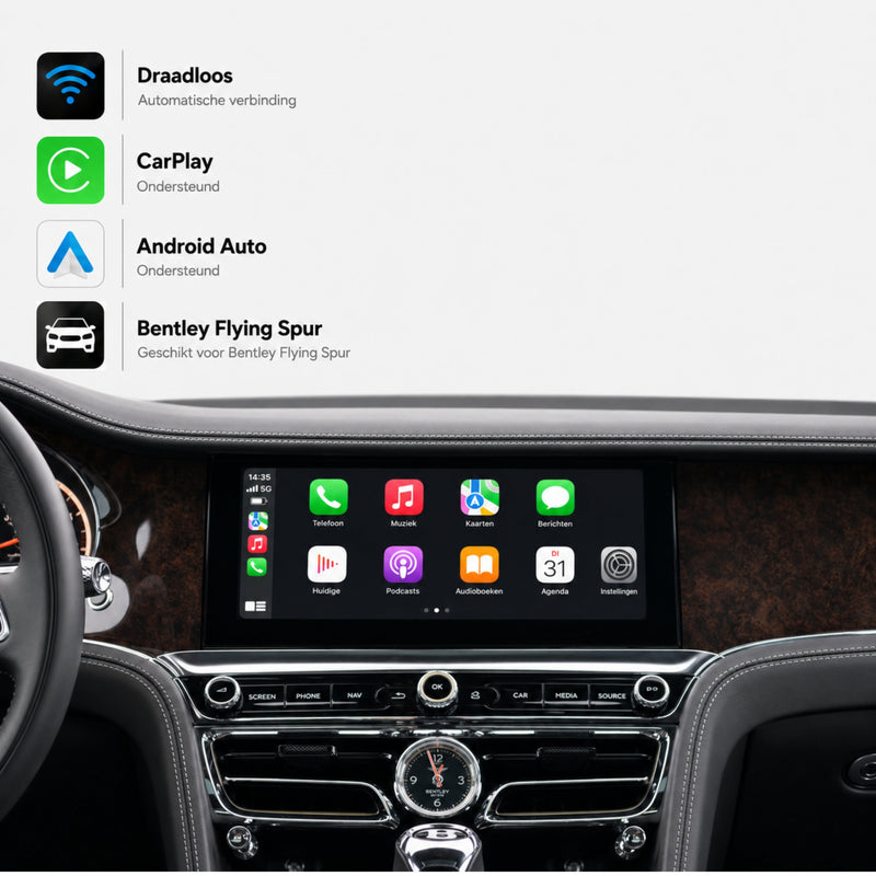 Bentley Flying Spur | 2020 t/m 2025 | CarPlay & Android Auto Box | MIB3-1
