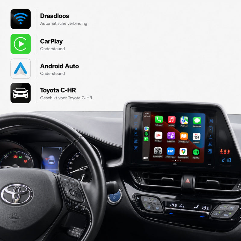 Toyota C-HR | 2016 t/m 2019 | CarPlay & Android Auto Box | Touch 2 | Fujitsu-1