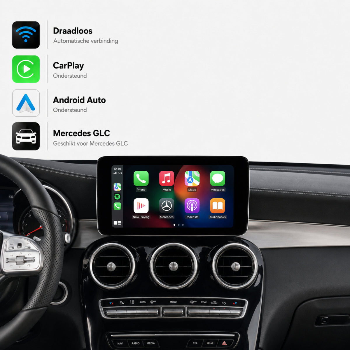 Mercedes GLC-Klasse W253 | 2019 t/m 2022 | CarPlay & Android Auto Box | NTG 6.0 (MBUX)-1