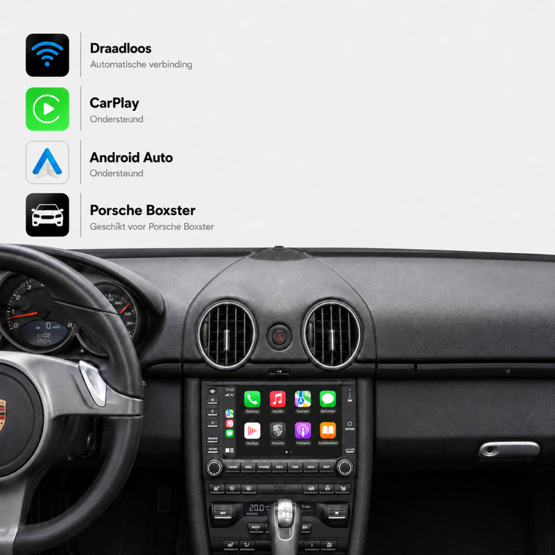 Porsche Boxster (987) | 2009 t/m 2011 | CarPlay & Android Auto Box | PCM 3.0-1