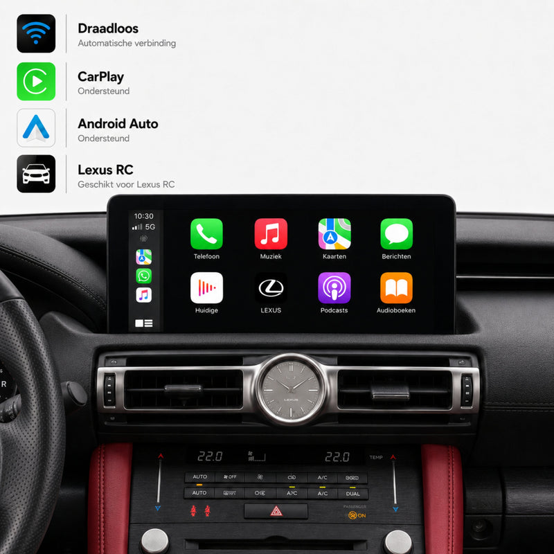 Lexus RC | 2018 t/m 2022 | CarPlay & Android Auto Box | Grote touchpad-1