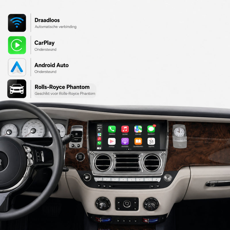 Rolls-Royce Phantom | 2013 t/m 2016 | CarPlay & Android Auto Box | CIC-1