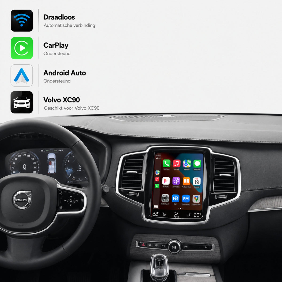 Volvo XC90 | 2015 bis 2021 | CarPlay & Android Auto Box | Sensus Navigation