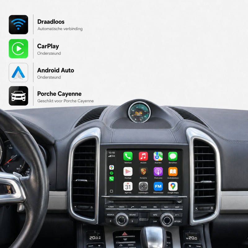 Porsche Cayenne (958) | 2010 t/m 2016 | CarPlay & Android Auto Box | PCM 3.1-1