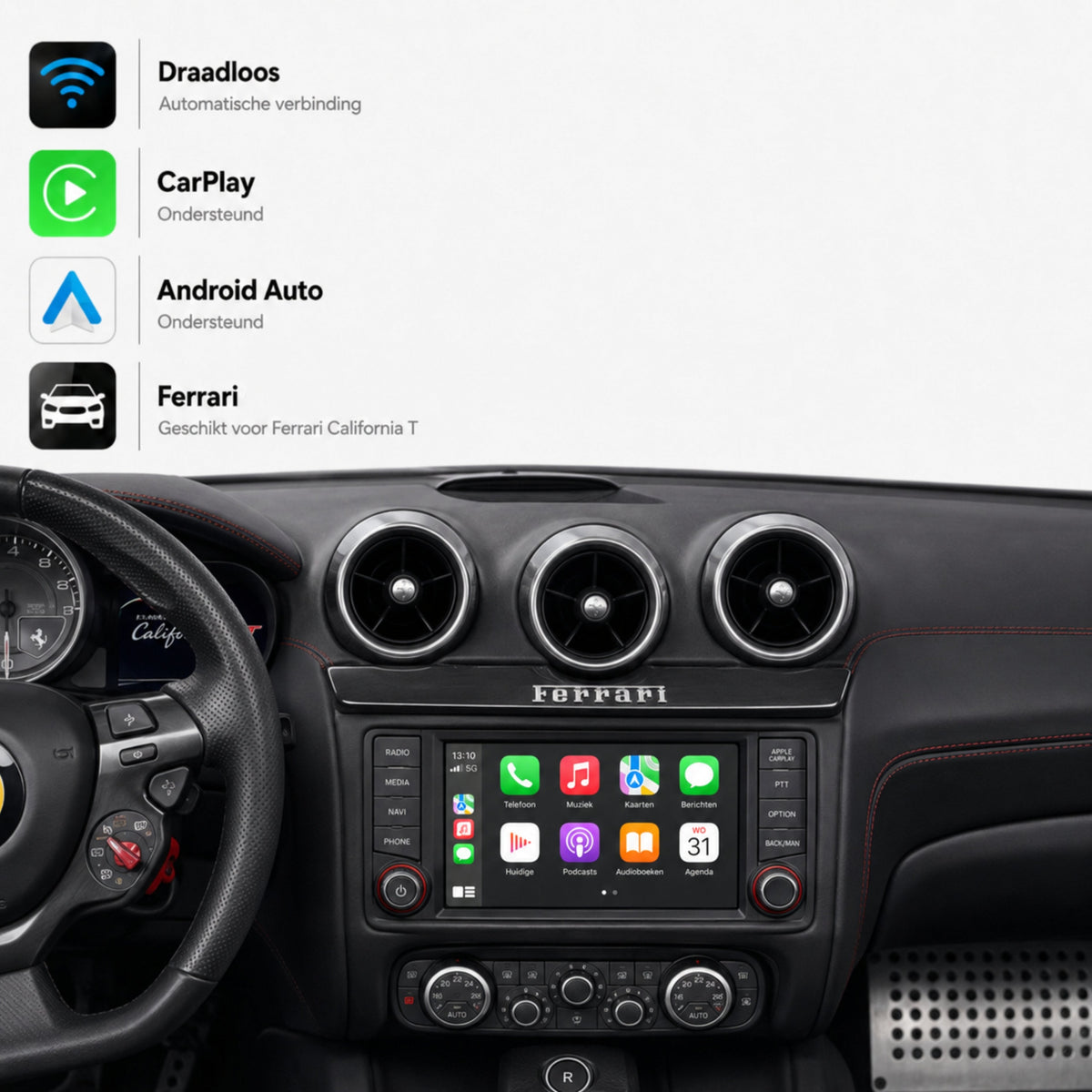 Ferrari California T | 2015 t/m 2018 | CarPlay & Android Auto Box-1