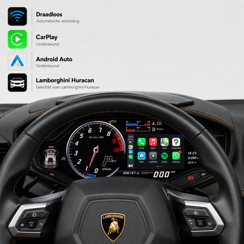 Lamborghini Huracan LP610 | 2015 t/m 2018 | CarPlay & Android Auto Box-1