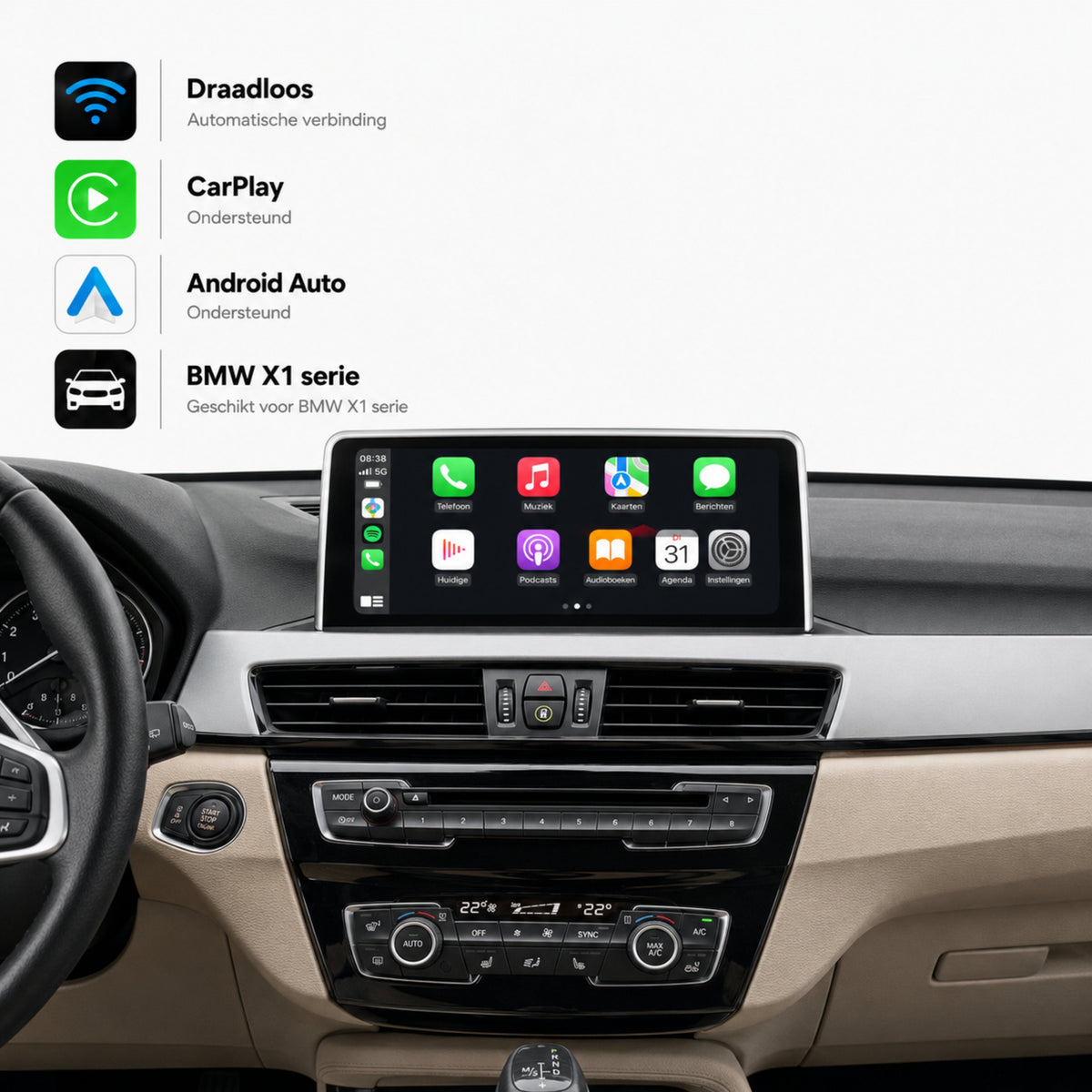 BMW X1 E84 | 2013 t/m 2018 | CarPlay & Android Auto Box | NBT-1