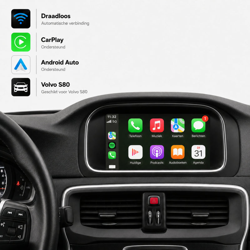 Volvo V40 | 2014 t/m 2020 | CarPlay & Android Auto Box | Sensus Connect-1